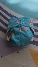 Adjustable Washable & Reusable Cloth Diaper With Dry Feel, Absorbent Insert Pad (3M-3Y) Prevents Rashes - Floral Spring - Pack of 1