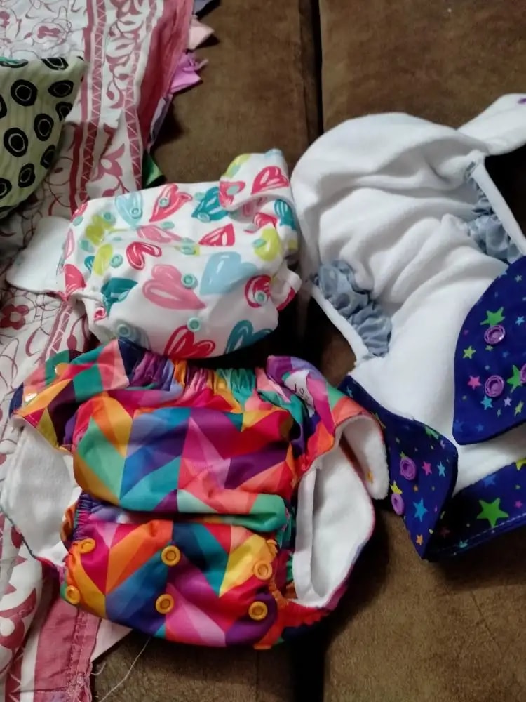 Adjustable Washable & Reusable Cloth Diaper With Absorbent Insert Pad (3M-3Y) | Oeko-Tex Certified | Prevents Rashes - Floral Spring & Rainbow - Pack of 2