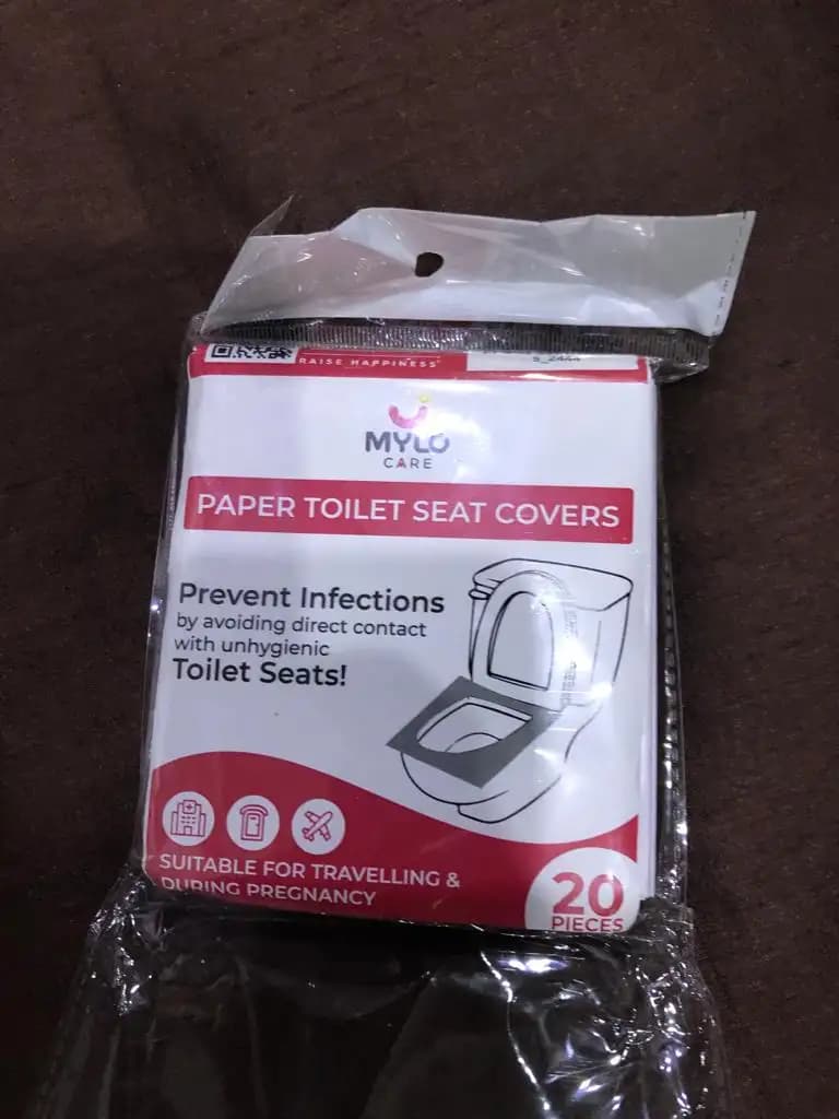 Paper Toilet Seats Cover | Prevents UTI | Protects from Dirty Toilet Seats | No Need to Squat | Disposable & Biodegradable | Period-Friendly | Pack of 20