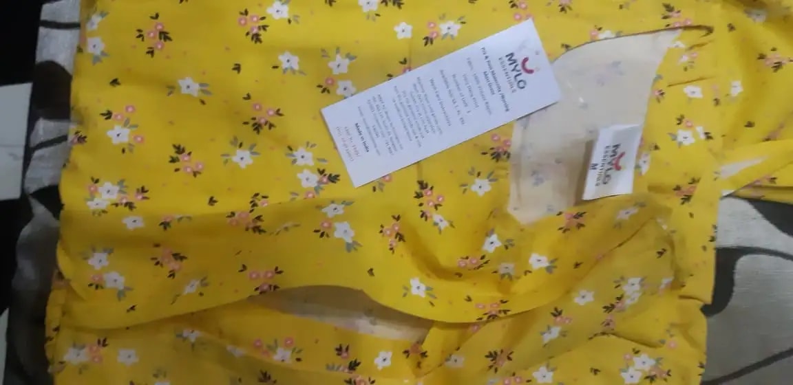 Pre & Post Maternity /Nursing Midi Dress with both sides Zipper for Easy Feeding – Floral - Grey–L