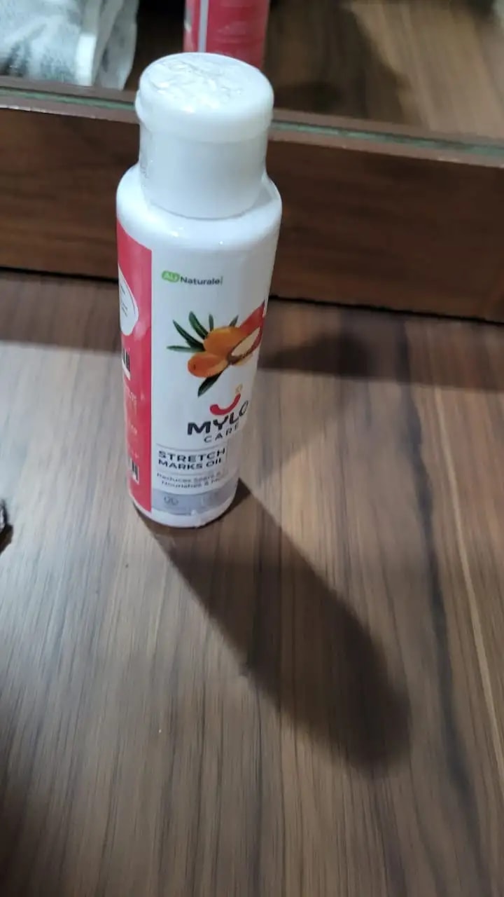 Stretch Marks Oil With Sea Buckthorn, Rosehip, Argan & Coconut Oil | Scars & Stretch Mark Lightening | Natural Skin Care Solution for Pregnant Women - 100ml