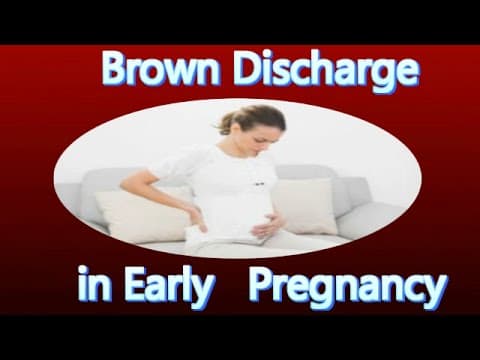 if u have brown discharge so plz chk it ?